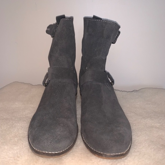 Dolce Vita Prestley Wedge Boots Suede Leather 9.5 - Picture 3 of 11